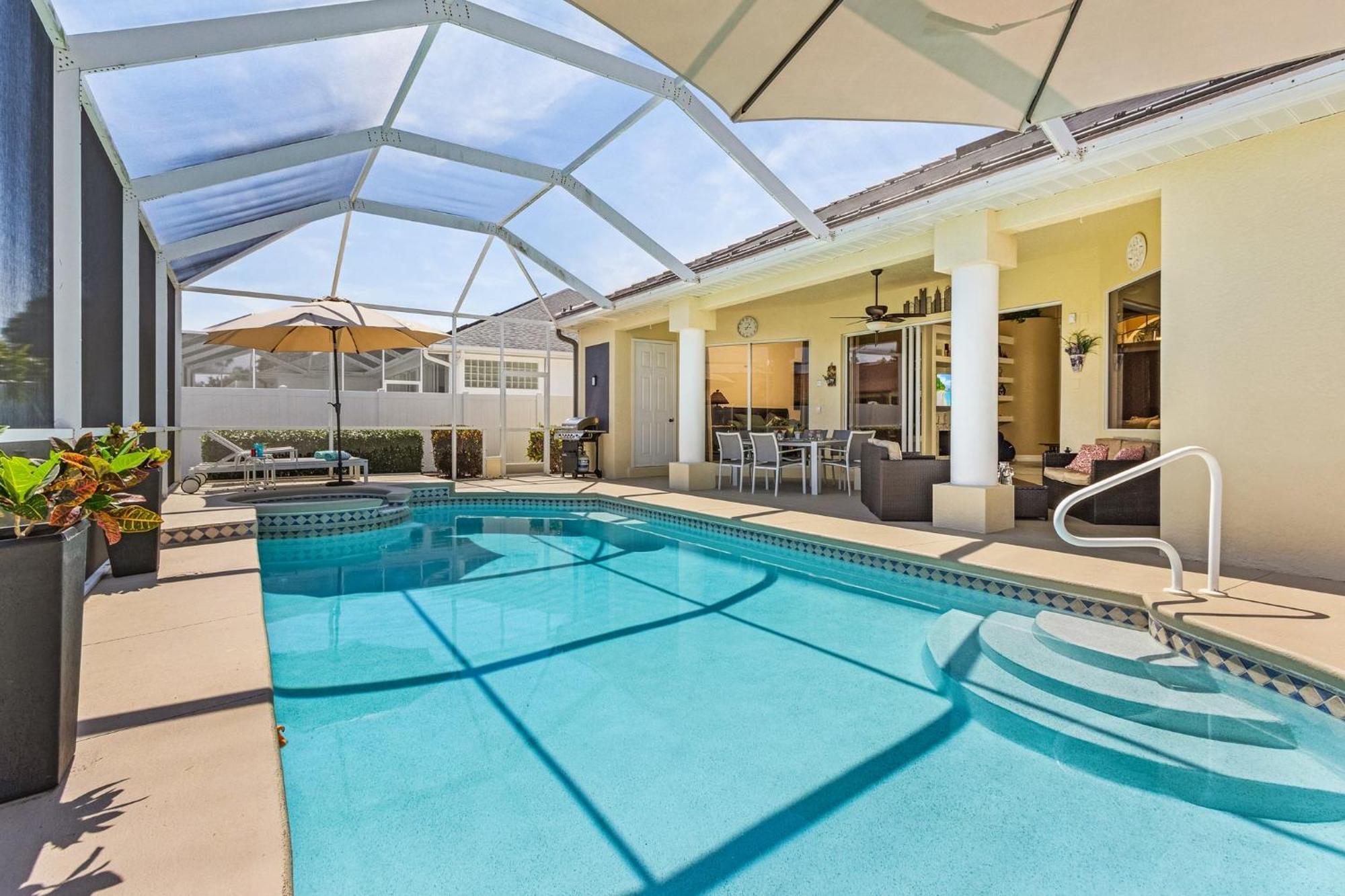 Villa-Haze, Lots Of Privacy, Solar & Electric Heated Pool And Spa Cape Coral Exteriör bild
